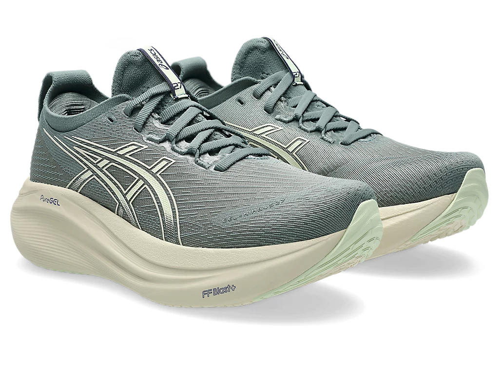 ASICS Women Gel-Nimbus 27 Wide - Monument Blue / Whisper Green